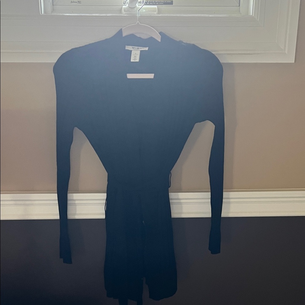 White House Black Market Black Long Sleeve Top